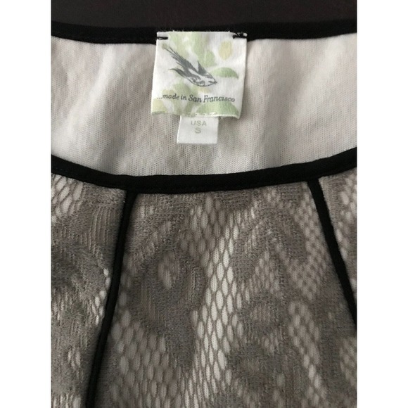 Anthropologie Weston Wear Woman's Peplum Blouse with Lace Overlay - Size Small - Picture 4 of 9